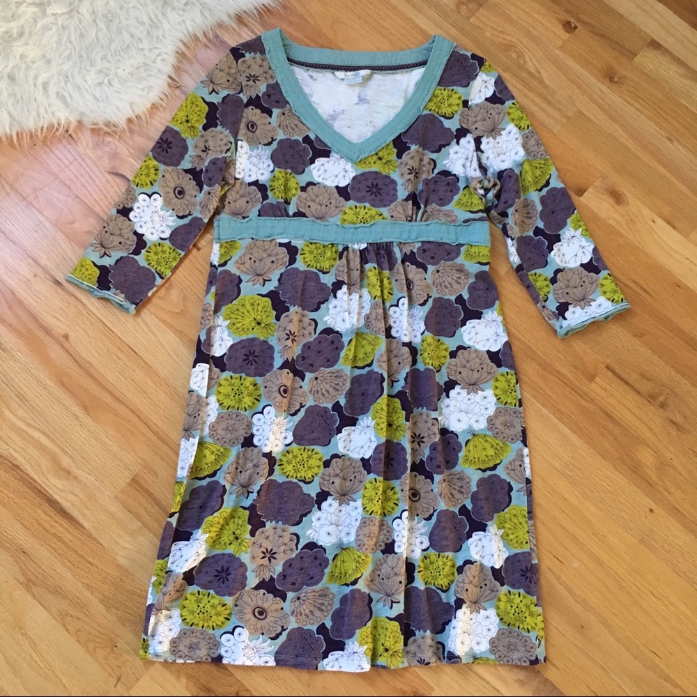 Boden Cotton Jersey Floral Dress - Picture 3 of 8